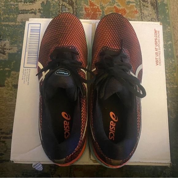 ASICS Women’s Gel Nimbus Black and Peachy pink Athletic Shoes 9.5 - Picture 1 of 6